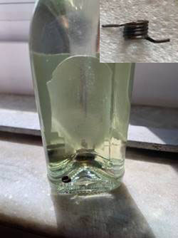 Fig. 4: Burnt Kanthal coil dipped